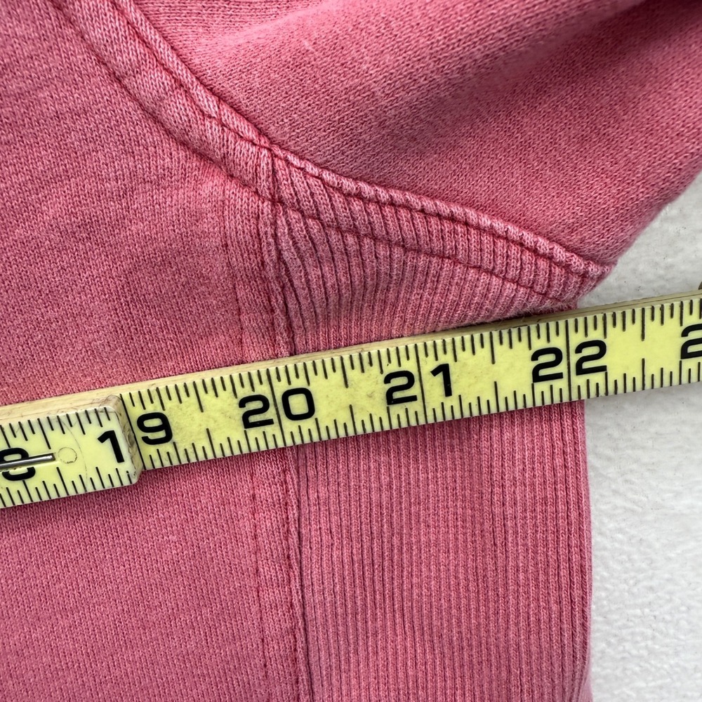 Life is Good Hoodie Pullover Sweatshirt Men's‎ M Medium Pink Embroidered Casual - Picture 5 of 6